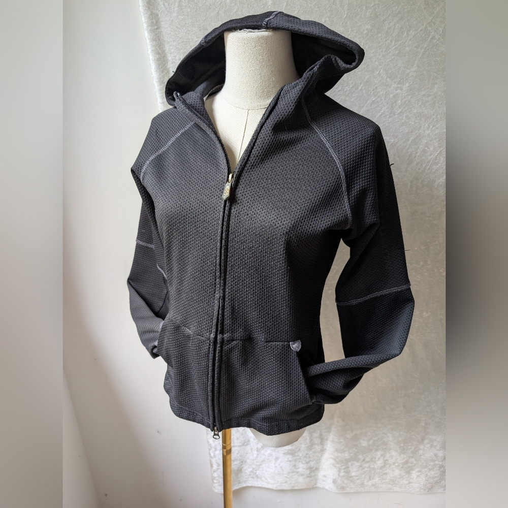 Salomon Track Zip Hoodie Activity Wear Thumb Holes Double Zip